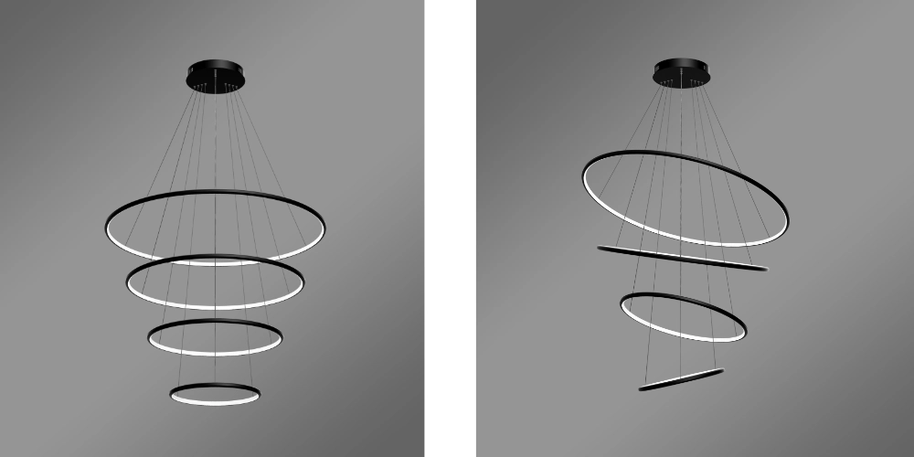 Możliwość-ustawienia-aranżacji-okręgów-w-lampie-Led-Orbit-No-4-czarnej