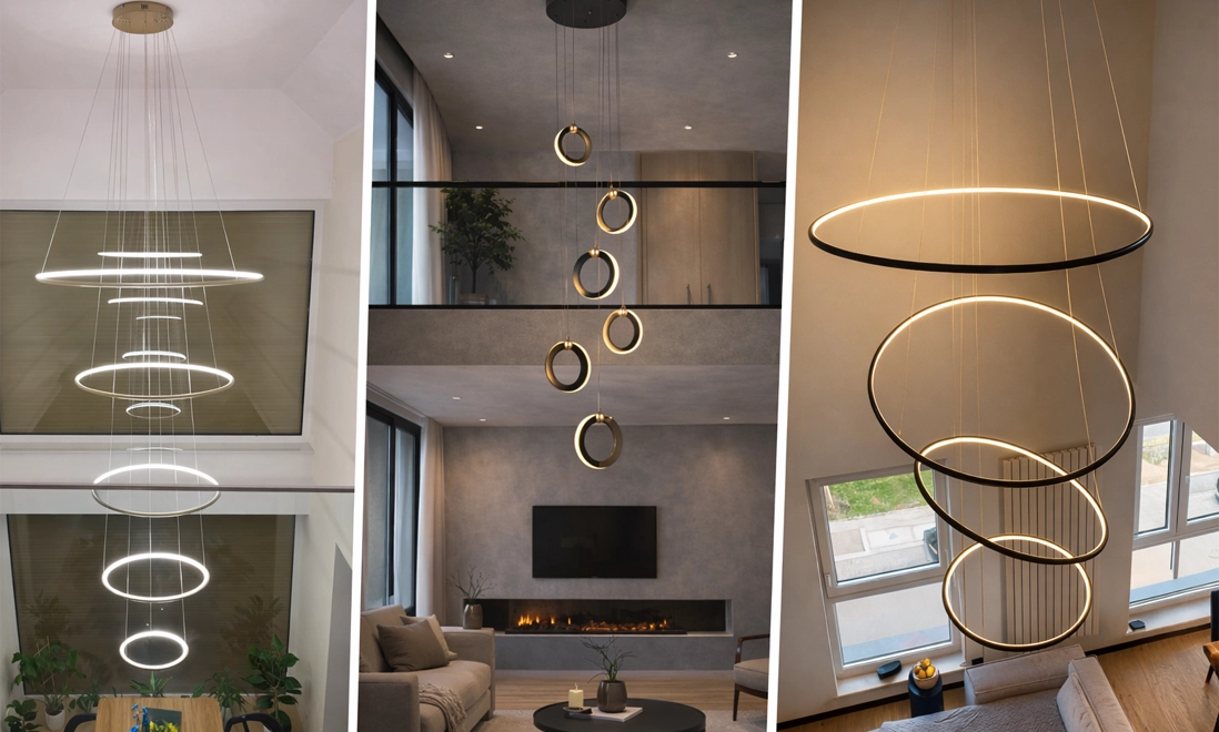 Długie lampy do antresoli – jak dobrać zwis i oświetlić wysokie wnętrze bez efektu „lampy pod sufitem”