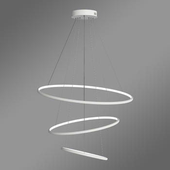 Nowoczesna lampa wisząca Led Orbit No.3 80cm biała ściemnialna triak barwa ciepła 3K LEDesign