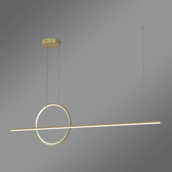 Nowoczesna lampa wisząca Led Geometrik 40 cm złota barwa neutralna 4K LEDesign