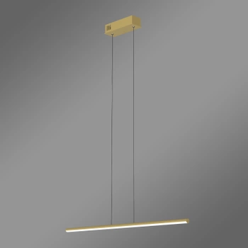 Nowoczesna lampa wisząca Led LINE 80 cm 3k złota ściemnialna triak LEDesign