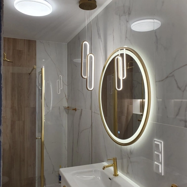 Nowoczesna lampa wisząca Led Ellipse No.2 złota 3000K LEDesign