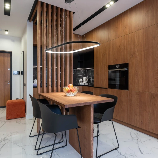 Nowoczesna lampa wisząca Led Ellipse No.1 100 cm czarna 3K LEDesign