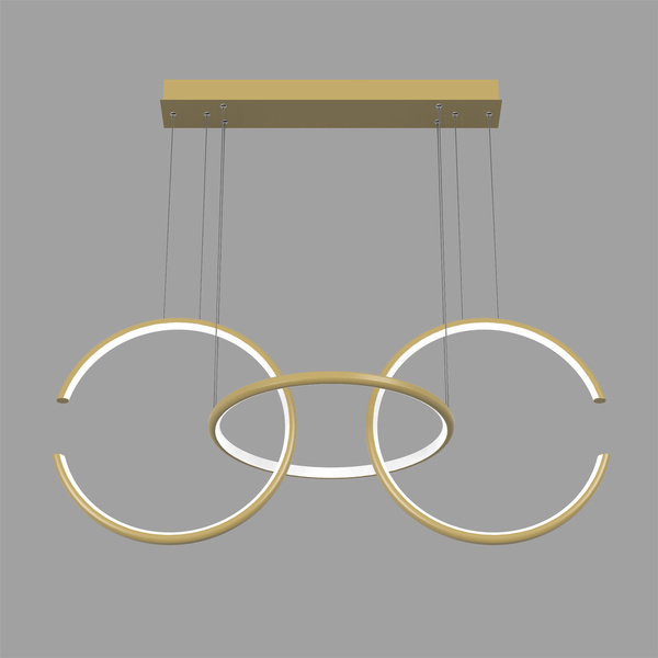 Nowoczesna lampa wisząca Led Celestial No.3 cm złota z pilotem 4000K LEDesign