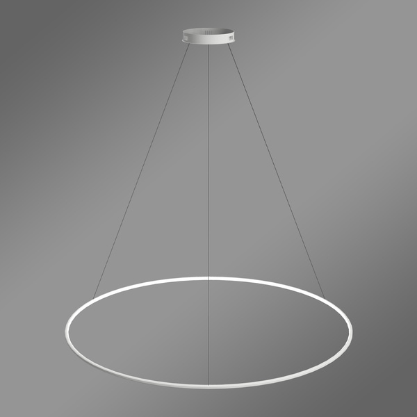 Nowoczesna lampa wisząca Led Orbit No.1 150 cm biała sterowana pilotem barwa ciepła 3K LEDesign