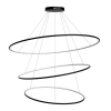 Nowoczesna lampa wisząca Led Orbit No.3 150cm czarna barwa ciepła 3K LEDesign