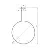 Nowoczesna lampa wisząca Led Moon 120 cm biała barwa neutralna 4K LEDesign