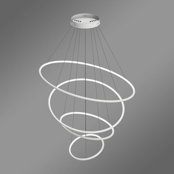 Nowoczesna lampa wisząca Led Orbit No.4 100cm biała– zmienna barwa, pilot LEDesign