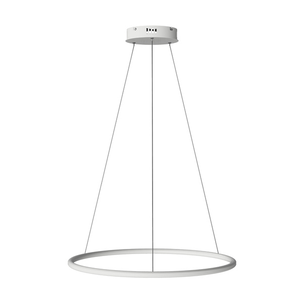 Nowoczesna lampa wisząca Led Orbit No.1 60 cm biała ściemnialna triak barwa ciepła 3K LEDesign