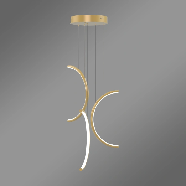 Nowoczesna lampa wisząca Led Moon No.3 40 cm złota smart 3000K LEDesign