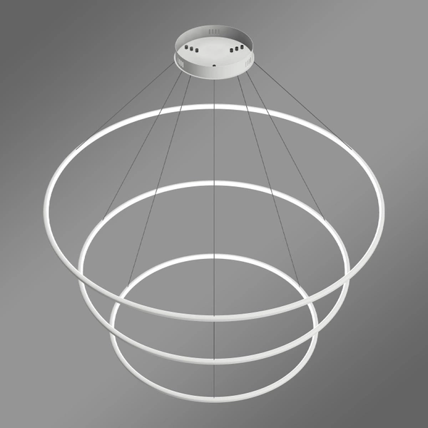 Nowoczesna lampa wisząca Led Orbit No.3 120cm biała smart barwa neutralna 4K LEDesign