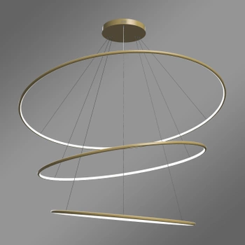 Nowoczesna lampa wisząca Led Orbit No.3 150cm złota barwa neutralna 4K LEDesign