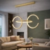 Nowoczesna lampa wisząca Led Celestial No.3 cm złota z pilotem 4000K LEDesign