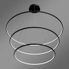 Nowoczesna lampa wisząca Led Orbit No.3 120cm czarna barwa ciepła 3K LEDesign