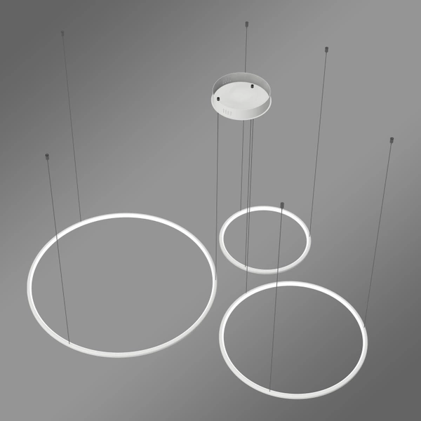 Nowoczesna lampa wisząca Led Orbit S No.3 80cm biała ściemnialna triak barwa neutralna 4K LEDesign