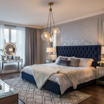 Elegancka lampa wisząca szklane kule Golden Sphere