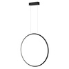 Nowoczesna lampa wisząca Led Moon 50 cm czarna 4000K pilot LEDesign