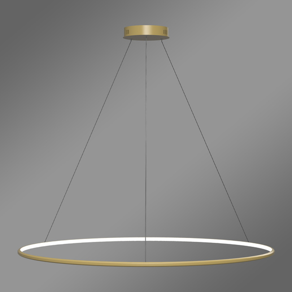 Nowoczesna lampa wisząca Led Orbit No.1 120 cm złota ściemnialna triak barwa neutralna 4K LEDesign