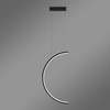 Nowoczesna lampa wisząca Led Moon No.2B 60 cm czarna barwa neutralna 4K LEDesign
