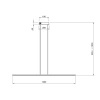 Nowoczesna lampa wisząca LED LINE 120 cm czarna – zmienna barwa, pilot
