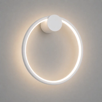 Nowoczesny kinkiet LED Moon 30 cm biały 3000K LEDesign