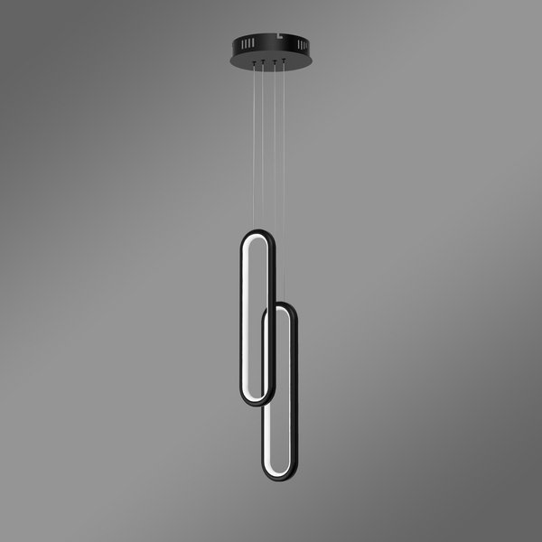 Nowoczesna lampa wisząca Led Ellipse No.2 czarna 4000K LEDesign