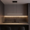 Nowoczesna lampa wisząca Led LINE 100 cm czarna barwa ciepła 3K LEDesign