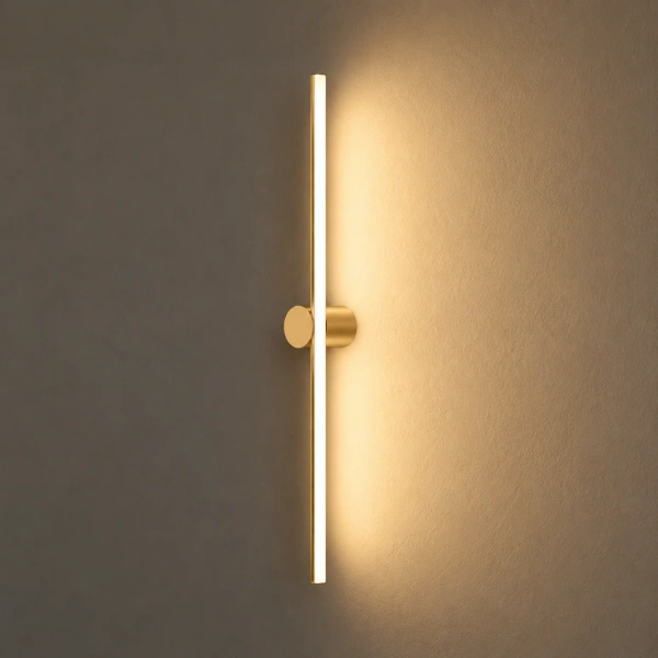Kinkiet LED Line No.2 80 cm złoty 3000K LEDesign