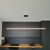 Nowoczesna lampa wisząca Led LINE 150 cm czarna barwa ciepła 3K LEDesign