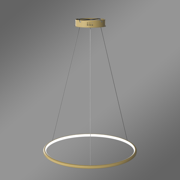 Nowoczesna lampa wisząca Led Orbit No.1 60 cm złota sterowana pilotem barwa ciepła 3K LEDesign