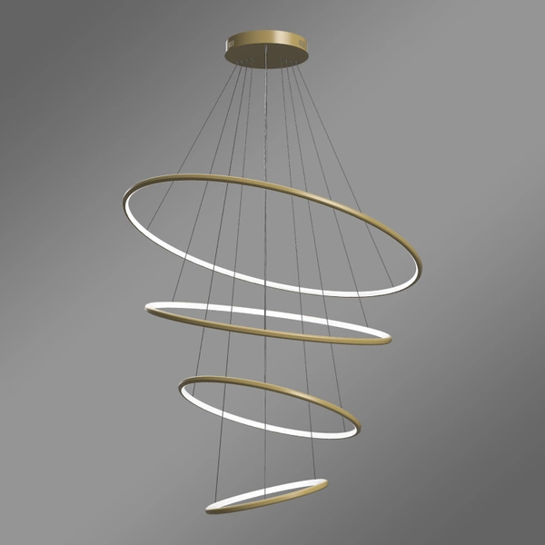 Nowoczesna lampa wisząca Led Orbit No.4 100cm złota barwa ciepła 3K LEDesign