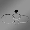 Nowoczesna lampa wisząca Led Orbit S No.4 100 cm czarna barwa neutralna 4K LEDesign