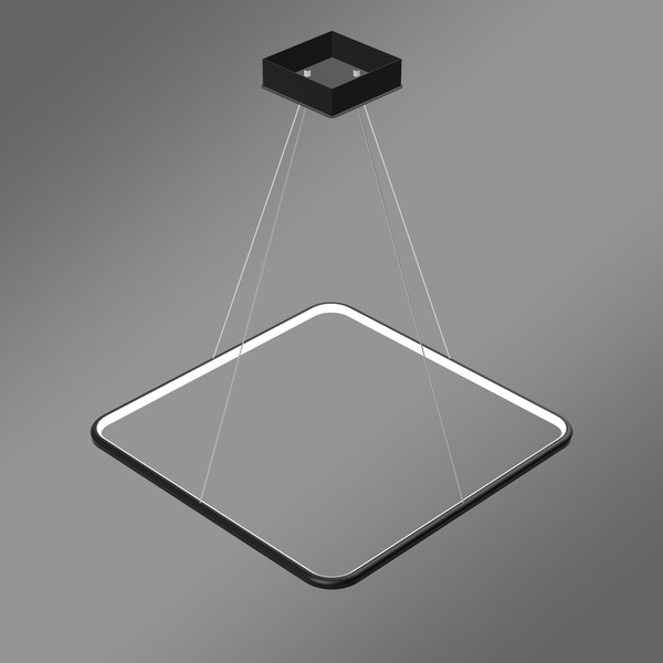 Lampa wisząca Led Quadrum No.1 60 cm czarna barwa neutralna 4K LEDesign