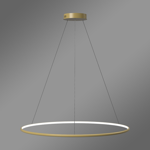 Nowoczesna lampa wisząca Led Orbit No.1 100 cm złota ściemnialna triak barwa ciepła 3K LEDesign