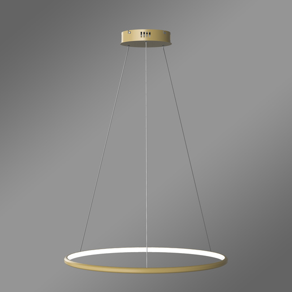 Nowoczesna lampa wisząca Led Orbit No.1 60 cm złota barwa neutralna 4K LEDesign
