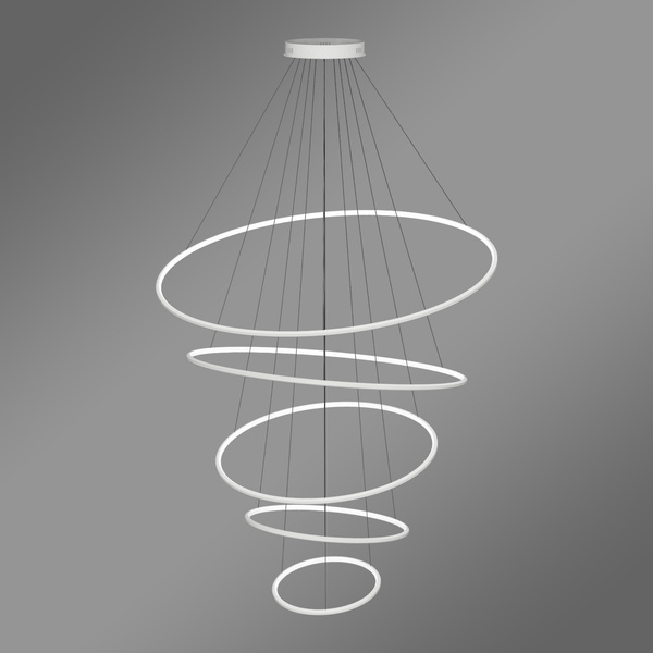 Nowoczesna lampa wisząca Led Orbit No.5 120cm biała smart barwa ciepła 3K LEDesign