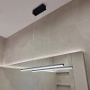 Nowoczesna lampa wisząca Led LINE 60 cm czarna barwa cipepła 3K LEDesign