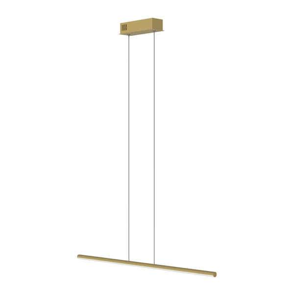 Nowoczesna lampa wisząca Led LINE 60 cm złota barwa ciepła 3K LEDesign