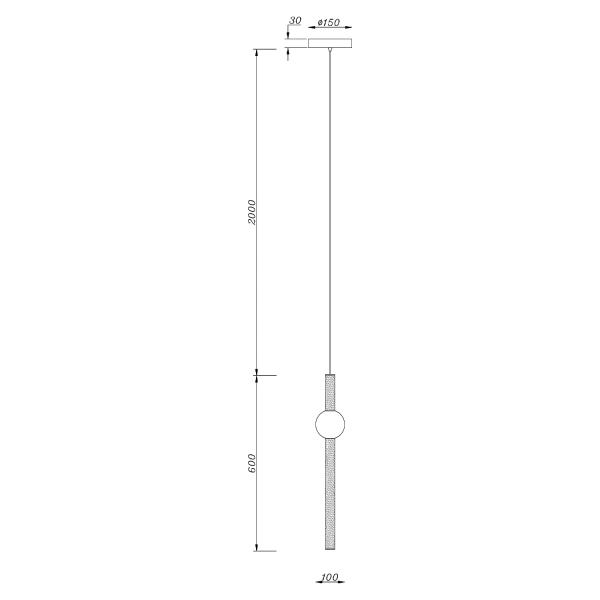 Nowoczesna lampa wisząca LED Led Solis B1 złota 3000K