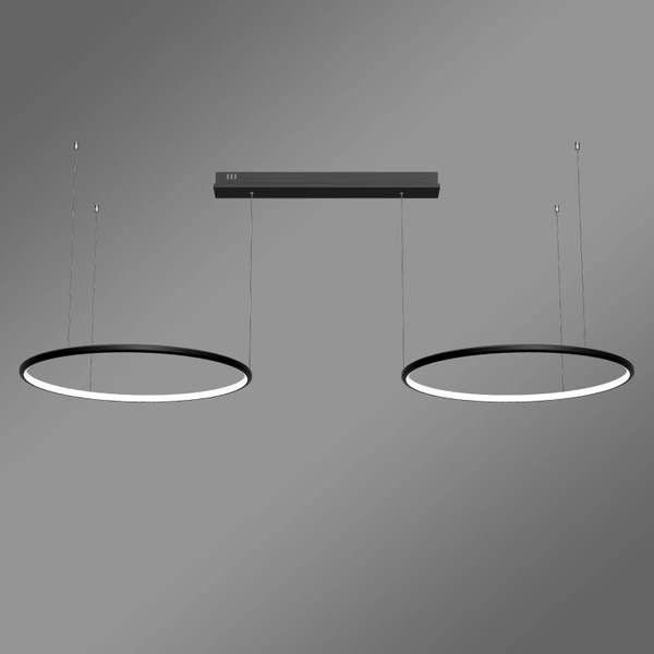 Nowoczesna lampa wisząca Led Orbit S No.2 2x60cm 3k czarna LEDesign