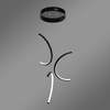 Nowoczesna lampa wisząca Led Moon No.3 40 cm czarna smart 3000K LEDesign