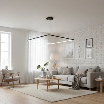 Lampa wisząca Led Quadrum No.1 120 cm czarna 3000K LEDesign