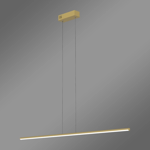 Lampa wisząca Led LINE 120 cm 3k złota ściemnialna triak LEDesign