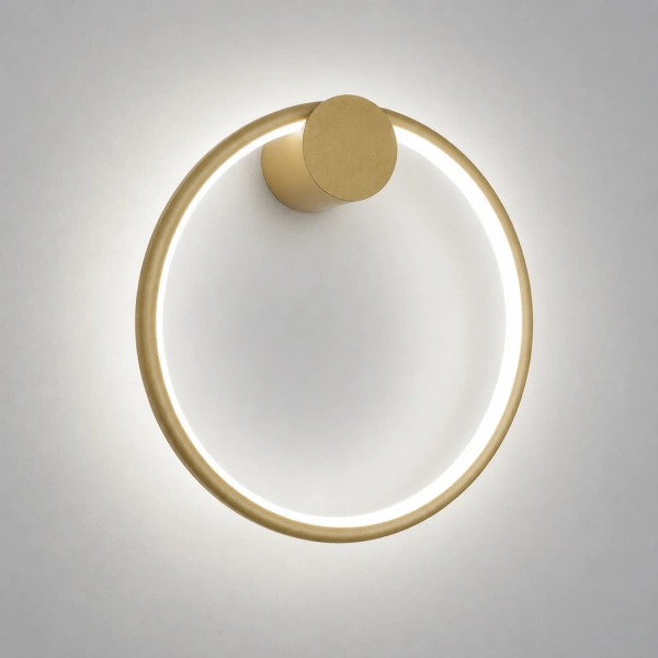 Nowoczesny kinkiet LED Moon 30 cm złoty 4000K LEDesign