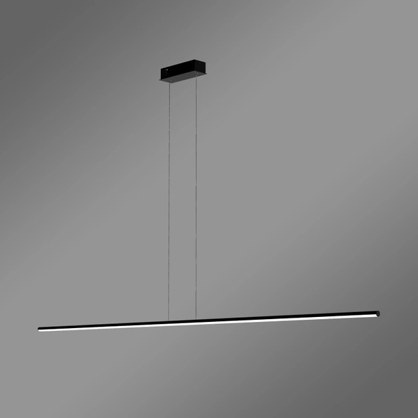 Nowoczesna Lampa wisząca Led LINE 180 cm czarna barwa ciepła 3k  LEDesign