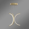Nowoczesna lampa wisząca Led Moon No.3 40 cm złota z pilotem 3000K LEDesign
