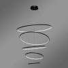 Nowoczesna lampa wisząca Led Orbit No.5 120cm czarna barwa neutralna 4K LEDesign