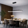 Nowoczesna lampa wisząca Led Ellipse No.1 100 cm czarna 4K LEDesign