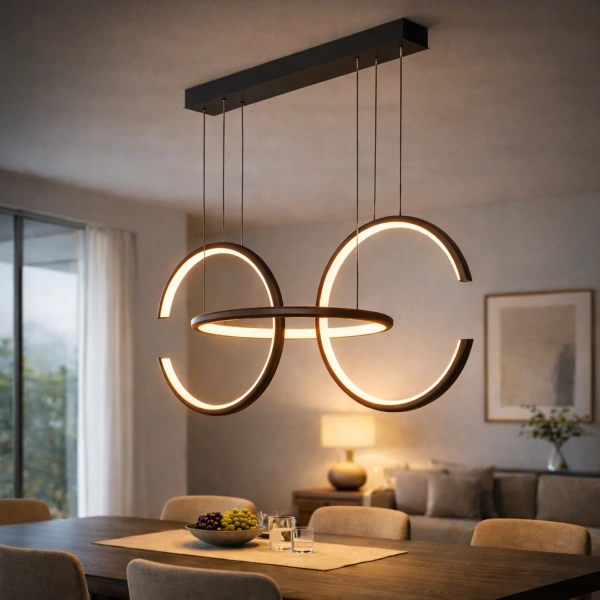 Nowoczesna lampa wisząca Led Celestial No.3 cm czarna smart 3000K LEDesign