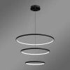 Nowoczesna lampa wisząca Led Orbit No.3 80cm czarna ściemnialna triak barwa neutralna 4K LEDesign